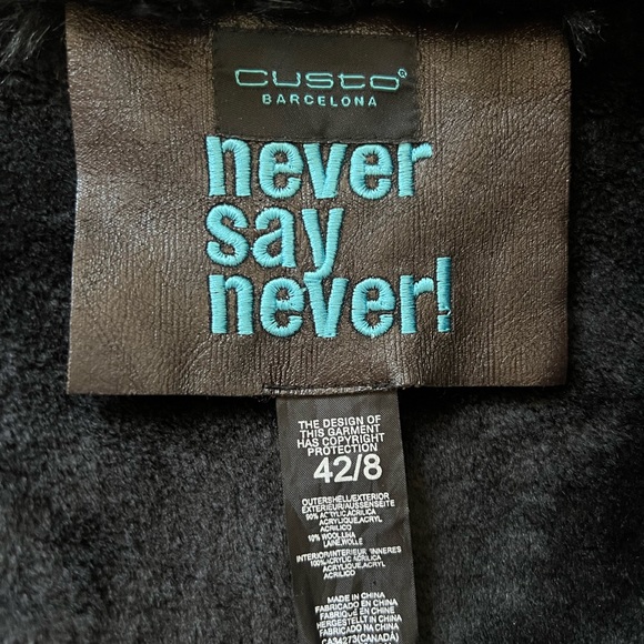 Custo Barcelona jacket fur and wool - Picture 5 of 5